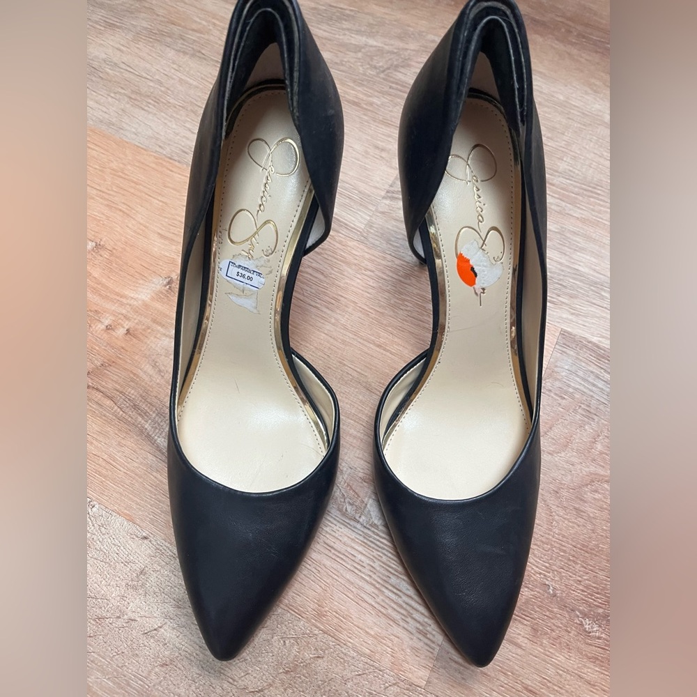 Jessica Simpson Leather Stilettos